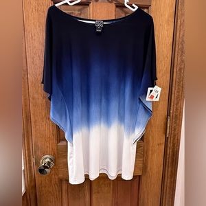 CLARA SUN WOO BLUE HAMBRE TUNIC SIZE XS